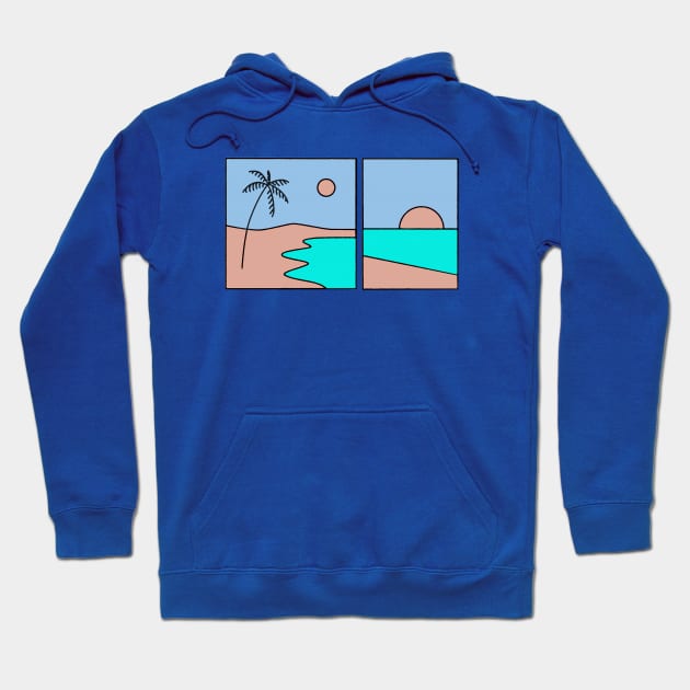 Comic Shoreline Hoodie by OZOROZO